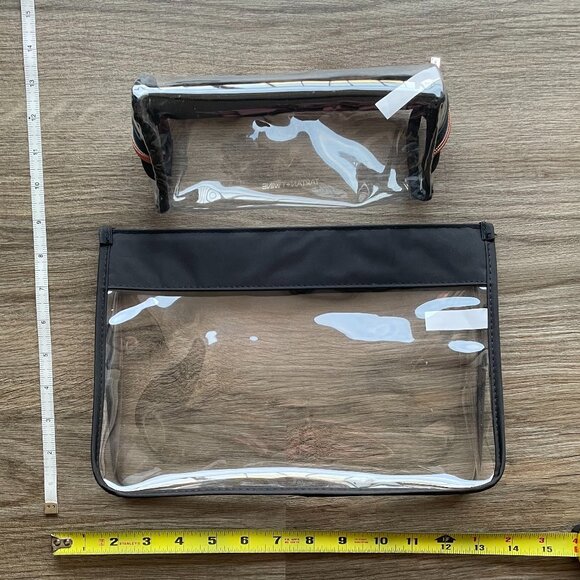 2 Tartan + Twine Clear PVC Basics Clutch & Pencil Bags  $13 - Picture 2 of 8